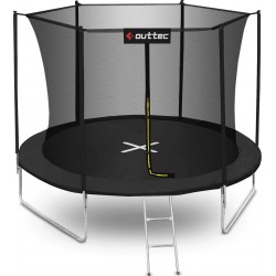 Батут Outtec 12FT (3740 мм) з внутрішньою сіткою, чорний, код: V312184-IN