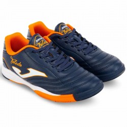 Футзалки взуття для міні-футболу дитяче Joma Toledo, розмір 33-EUR/32-UKR, темно-синій-помаранчевий, код: TOJW2503IN_32 Футзалки взуття для міні-футболу дитяче Joma Toledo, розмір 33-EUR/32-UKR, темно-синій-помаранчевий, код: TOJW2503IN_32