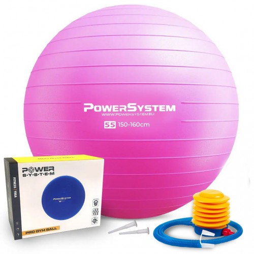 М"яч для фітнесу (фітбол) Power System Ø85 cm Pro Gymball Pink, код: PS-4018PI-0