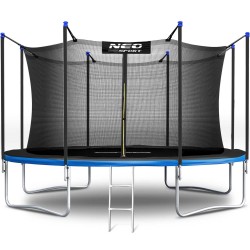Батут Neo-Sport з внутрішньою сіткою 12 футів 374 см чорно-синій, код: NS-12W241-IN