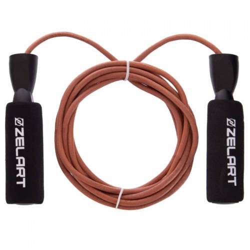 Скакалка шкіряна Modern 2750 мм, коричневий, код: FI-2562-S52 Скакалка шкіряна Modern 2750 мм, коричневий, код: FI-2562-S52