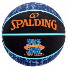 М"яч баскетбольний Spalding Space Jam Tune Court №5, чорний-синій, код: 689344412900