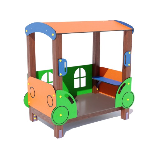 Ігровий комплекс Miros “Трамвайчик” 1420х940х1610 мм, код: DIO422HDPE