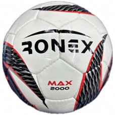 М"яч футзальний Ronex Max 2000 №4, білий-сірий, код: RX-M2000-WS