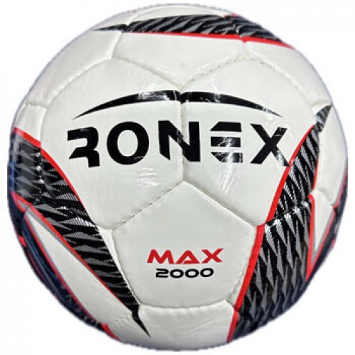 М"яч футзальний Ronex Max 2000 №4, білий-сірий, код: RX-M2000-WS