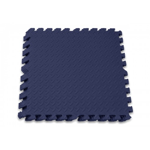 Татамі мат (пазл хвіст ластівки) EasyFit SwallowTail 4 шт, 600х600х10 мм, синій, код: EF-1950-BE