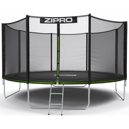 Батут Zipro Jump Pro 14FT (4350 мм) з зовнішньою сіткою, салатовий-чорний, код: 5902659840745-IN Батут Zipro Jump Pro 14FT (4350 мм) з зовнішньою сіткою, салатовий-чорний, код: 5902659840745-IN