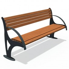 Лавка паркова InterAtletika Плазма 1716х668х866 мм, код: LP011-SM Лавка паркова InterAtletika Плазма 1716х668х866 мм, код: LP011-SM