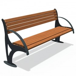 Лавка паркова InterAtletika Плазма 1716х668х866 мм, код: LP011-SM Лавка паркова InterAtletika Плазма 1716х668х866 мм, код: LP011-SM