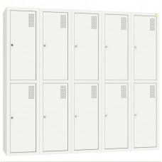 Шафа для одягу металева Emby, 10 секції, код: ШОМ-400/5/10 Шафа для одягу металева Emby, 10 секції, код: ШОМ-400/5/10