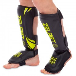 Захист гомілки та стопи для єдиноборств Zelart L, чорний-салатовий, код: BO-8356_LBKLG Захист гомілки та стопи для єдиноборств Zelart L, чорний-салатовий, код: BO-8356_LBKLG