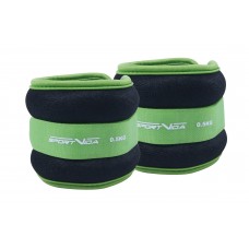 Обважнювачі для ніг та рук SportVida 2x0.5 кг,, чорний-зелений код: SV-HK0032