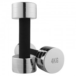 Гантель хромована FitGo гриф-неопреновий захист 1x4 кг, код: 80019-4-WS