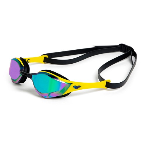 Окуляри для плавання Arena Cobra Edge Swipe Mirror чорний, жовтий, код: 3468337081814