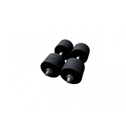 Гантелі металеві розбірні HardSport 2х38 кг, чорний, код: HS50296 Гантелі металеві розбірні HardSport 2х38 кг, чорний, код: HS50296