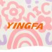 Шапочка для плавання дитяча Yingfa, білий-рожевий, код: K0012_WP