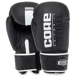 Рукавички боксерські Core 10 унцій, чорний-сірий, код: BO-8540_10GR