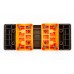 Степ-платформа Zelart 70-75x25x12-23см чорний-оранжевий, код: FI-6291-S52