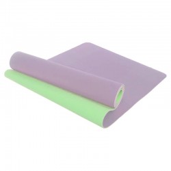 Килимок для фітнесу та йоги FitGo 1830х610х6 мм, пудровий-салатовий, код: FI-3046_PULG Килимок для фітнесу та йоги FitGo 1830х610х6 мм, пудровий-салатовий, код: FI-3046_PULG