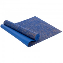 Килимок для йоги FitGo джутовий 1850x620x6мм синий, код: FI-2441_BL-S52