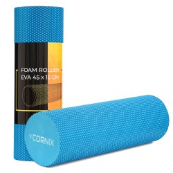 Масажний ролик (валік) Cornix EVA+ 450x150 мм, синій, код: XR-0306 Масажний ролик (валік) Cornix EVA+ 450x150 мм, синій, код: XR-0306