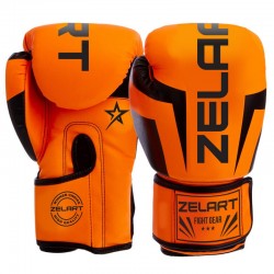 Боксерські рукавички Zelart 12 унції, помаранчевий, код: BO-5698_12OR
