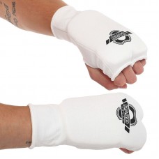 Рукавички для карате Hard Touch розмір L, білий, код: CO-8891_LW