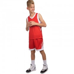 Форма баскетбольна дитяча PlayGame Lingo 2XS (ріст 140), червоний-білий, код: LD-8017T_2XSRW-S52