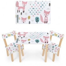 Столик дитячий Bambi з 2-ма стільцями, код: 501-119(UA)-MP