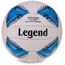 М"яч волейбольний Legend №5 PU білий-синій, код: VB-3127_BL-S52