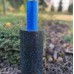 Масажний ролик (роллер) гладкий PowerPlay 2 in 1 EPP Foam Roller 330x140 мм, чорний-синій, код: PP_4348_Blue_(33x14)