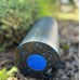 Масажний ролик (роллер) гладкий PowerPlay 2 in 1 EPP Foam Roller 330x140 мм, чорний-синій, код: PP_4348_Blue_(33x14)