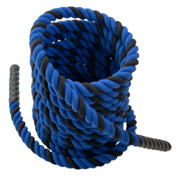 Канат для кросфіту Orlins 12 м, діаметр 40 мм посилений, синьо-чорний, код: RO-190