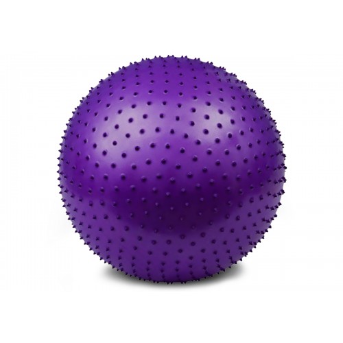 М"яч для фітнесу масажний EasyFit 75 см, фіолетовий, код: EF-3016-V