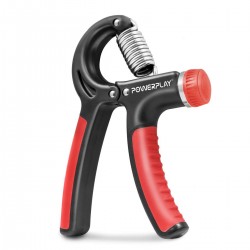 Еспандер кистьовий PowerPlay Strength Grip з регульованим навантаженням 10-40 кг, чорно-червоний, код: PP_4323_Bl/Red