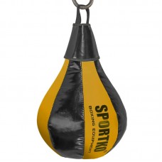 Груша підвісна SportKo 500х240 мм, 5 кг, чорний-помаранчевий, код: GP-1_BKOR-S52 Груша підвісна SportKo 500х240 мм, 5 кг, чорний-помаранчевий, код: GP-1_BKOR-S52