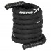 Канат для кросфіту в захисному рукаві LiveUp Battle Rope 9м, чорний, код: LP8172-9
