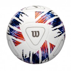 М"яч футбольний Wilson NCAA Vivido Replica SB №5, білий-помаранчевий-фіолетовий, код: 097512587273