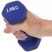 Гантели для фитнеса FitGo Радуга с неопреновым покрытием 1x1 кг синий, код: TA-0001-1_BL-S52