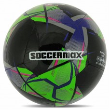 М"яч футбольний Soccermax №5 PU, чорний, код: FB-4137_BK