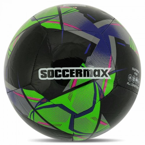 М"яч футбольний Soccermax №5 PU, чорний, код: FB-4137_BK
