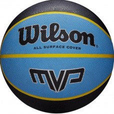 М'яч баскетбольний Wilson MVP 295, розмір 7, чорний-синій, код: 887768756703