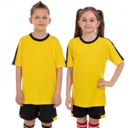 Форма футбольна підліткова PlayGame розмір 30, ріст 150, жовтий-чорний, код: CO-2004B_30YBK-S52