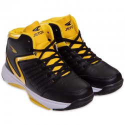 Кросівки для баскетболу Jdan розмір 42 (26,5см), чорний-жовтий, код: OB-127-1_42BKY