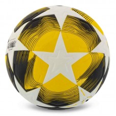 М"яч футбольний Stars PU №5, білий-жовтий, код: FB-7589_Y