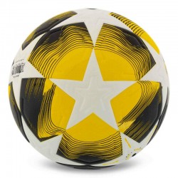 М"яч футбольний Stars PU №5, білий-жовтий, код: FB-7589_Y