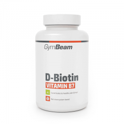 Вітамін B7 D-Біотин GymBeam 90 rfgcek, код: 8586022212024