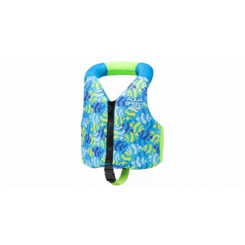 Жилет для плавання дитячий Aqua Speed Aqua Pals 15-19 кг, бірюзовий-салатовий, код: 5905718611386