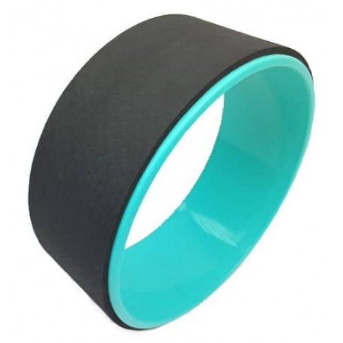 Колесо для йоги EasyFit TPE 33 см чорно-м"ятне, код: EF-1824-BkM-EF
