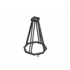 Стійка під гантелі Brustyle мобільна, код: TC153.1 Стійка під гантелі Brustyle мобільна, код: TC153.1